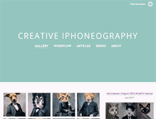 Tablet Screenshot of creativeiphoneography.com